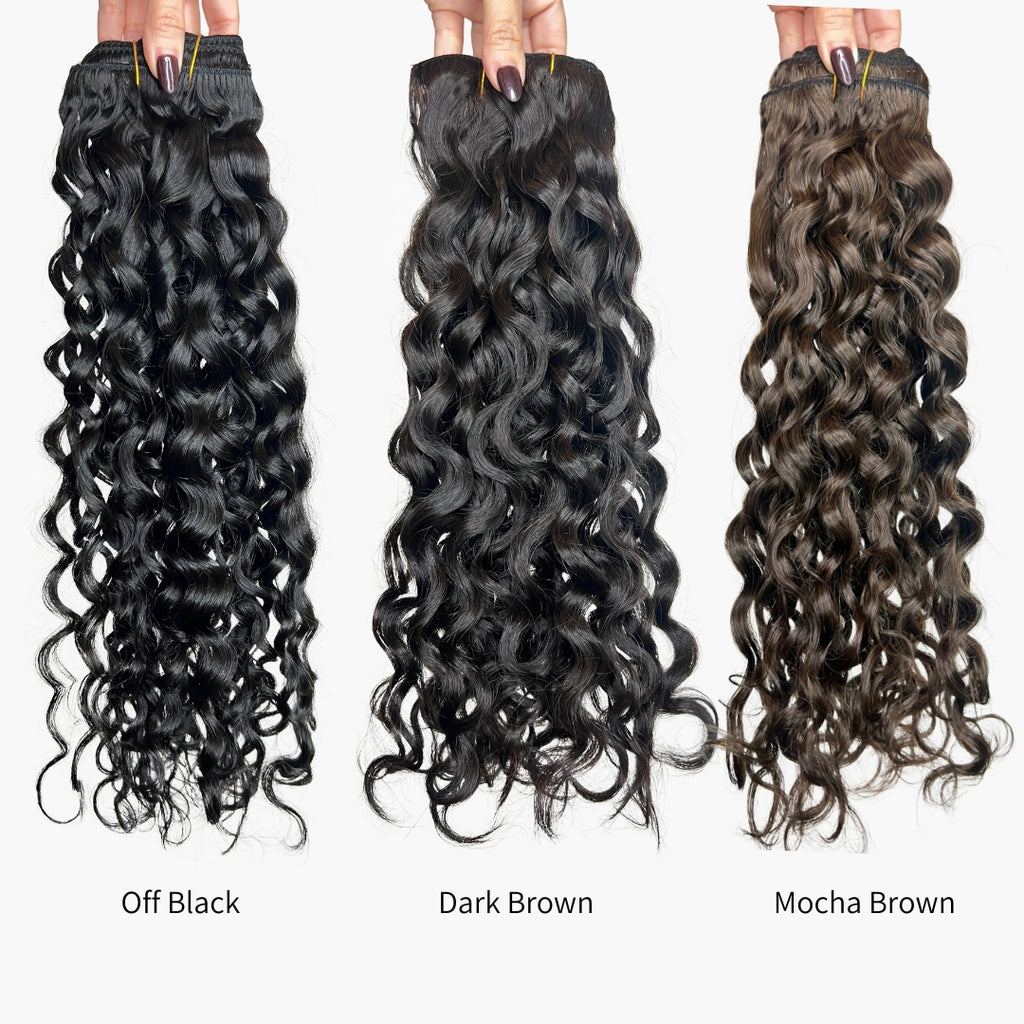 Wavy Curly Dark Brown Clip-In Hair Extension are best for those with 2B-2C curl patterns,