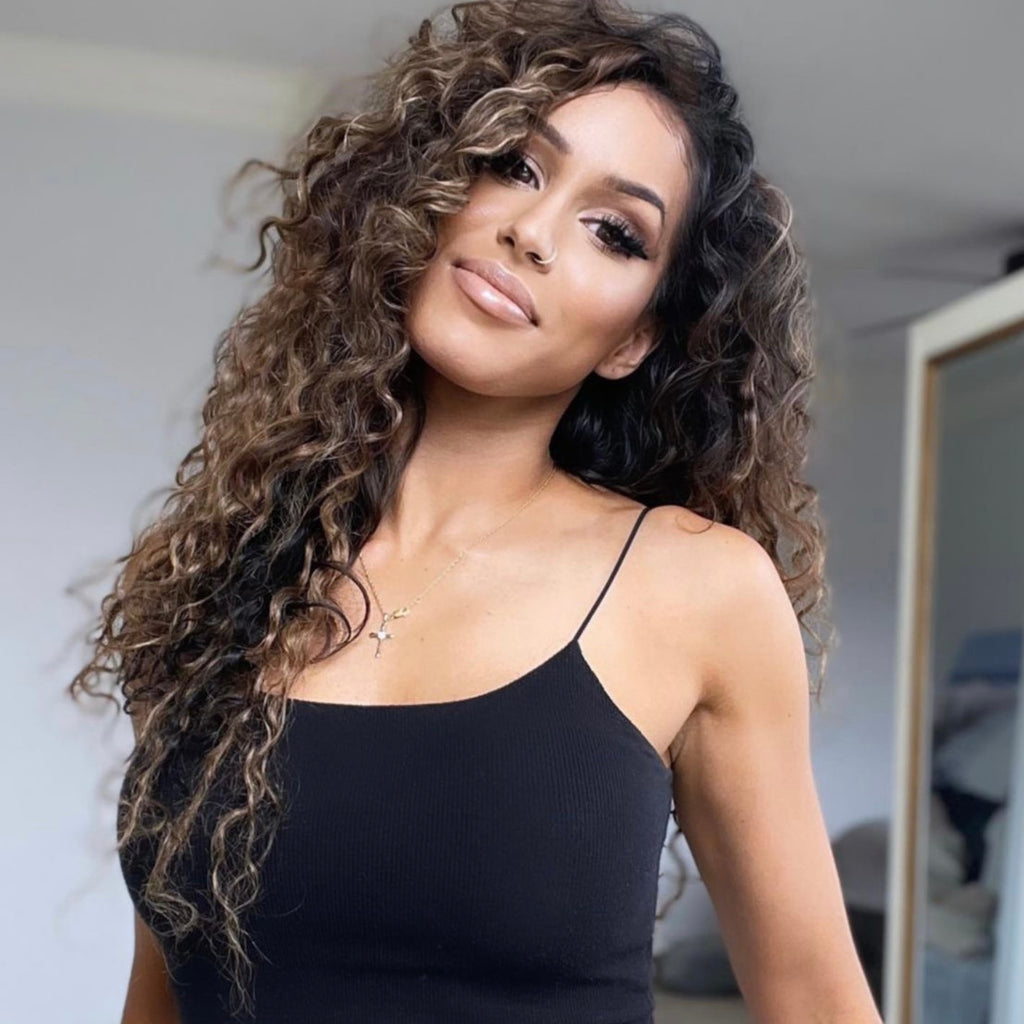 Wavy Curly Mocha Brown Clip-In Hair Extension are best for those with 2B-2C curl patterns