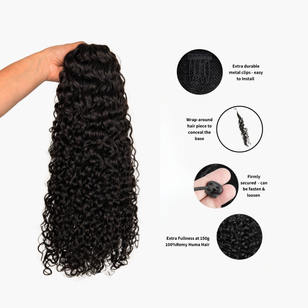 Ponytail Drawstring Rasta Curly Drawstring Ponytail Extension by Curly Heaven™