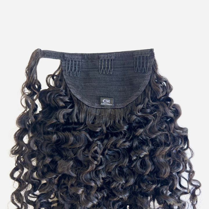 Sambi Off Black Wrap Curly Ponytail Extension | Curly Heaven™ 