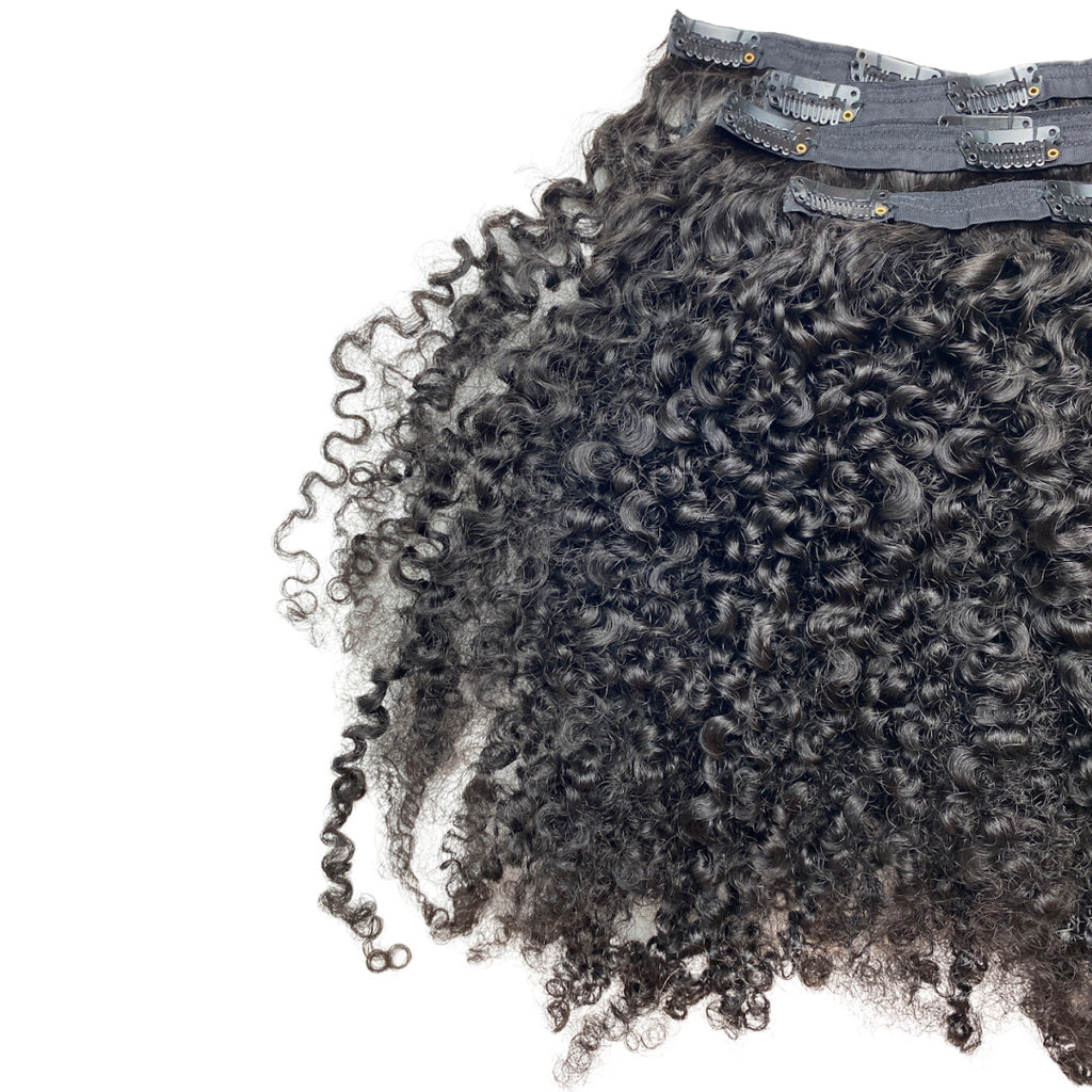 Karli Curl 3C Off Black Classic Clip-In Extensions | Curly Heaven™ 