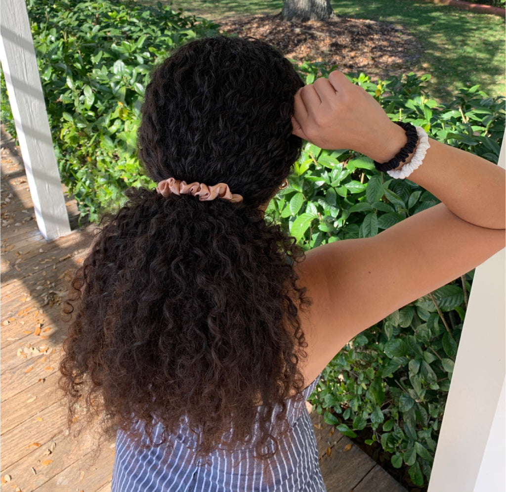 Silk scrunchies by Curly Heaven