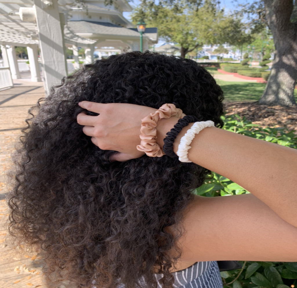 Silk scrunchies by Curly Heaven