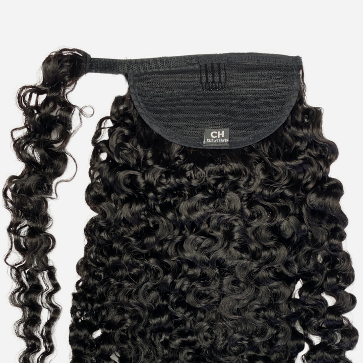 Sambi Off Black Wrap Curly Ponytail Extension | Curly Heaven™ 
