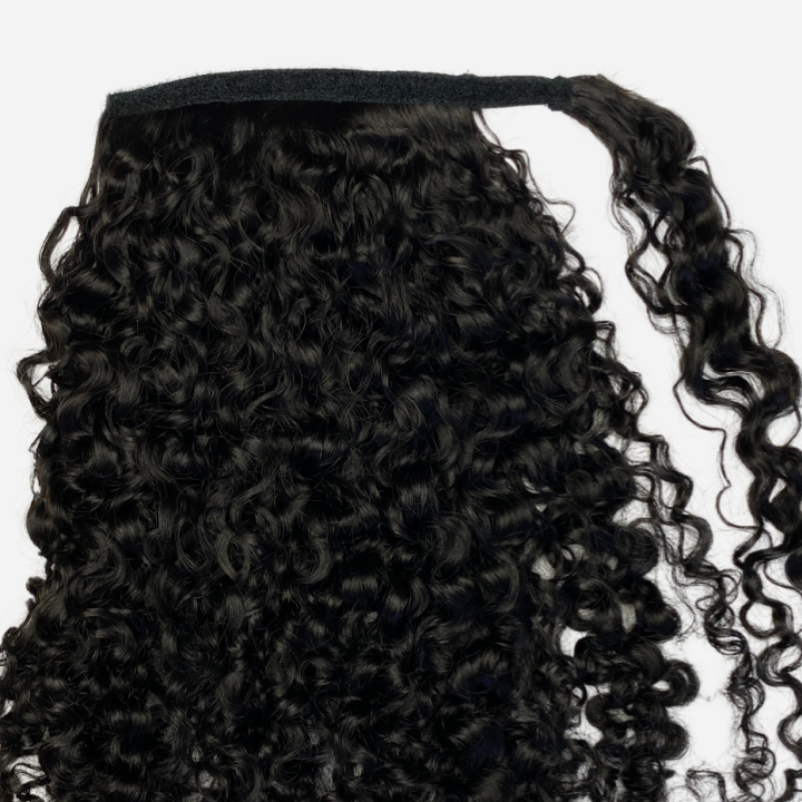 Sambi Off Black Wrap Curly Ponytail Extension | Curly Heaven™ 